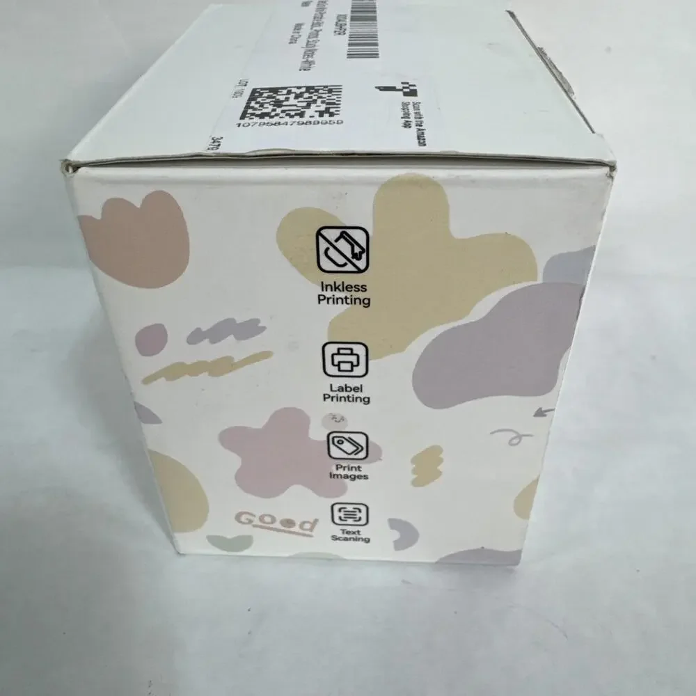 XenGro Mini Portable Sticker Printer, Mini Thermal Printer 3 Rolls + Starter B3